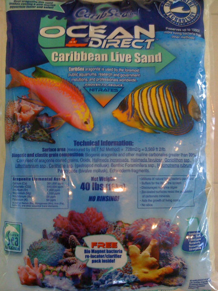 Elävää hiekkaa jossa valmis bakteerikasvusto + lisätty välttämättömiä ravinteita